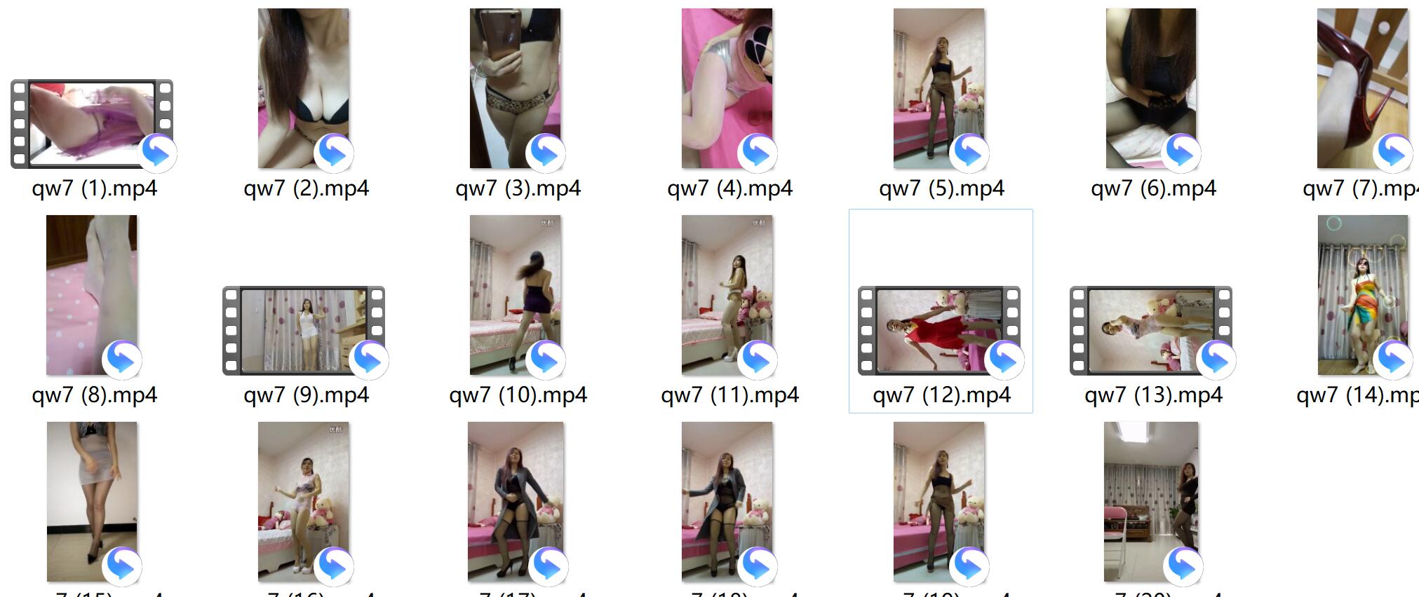 不知名女 自拍自摸舞