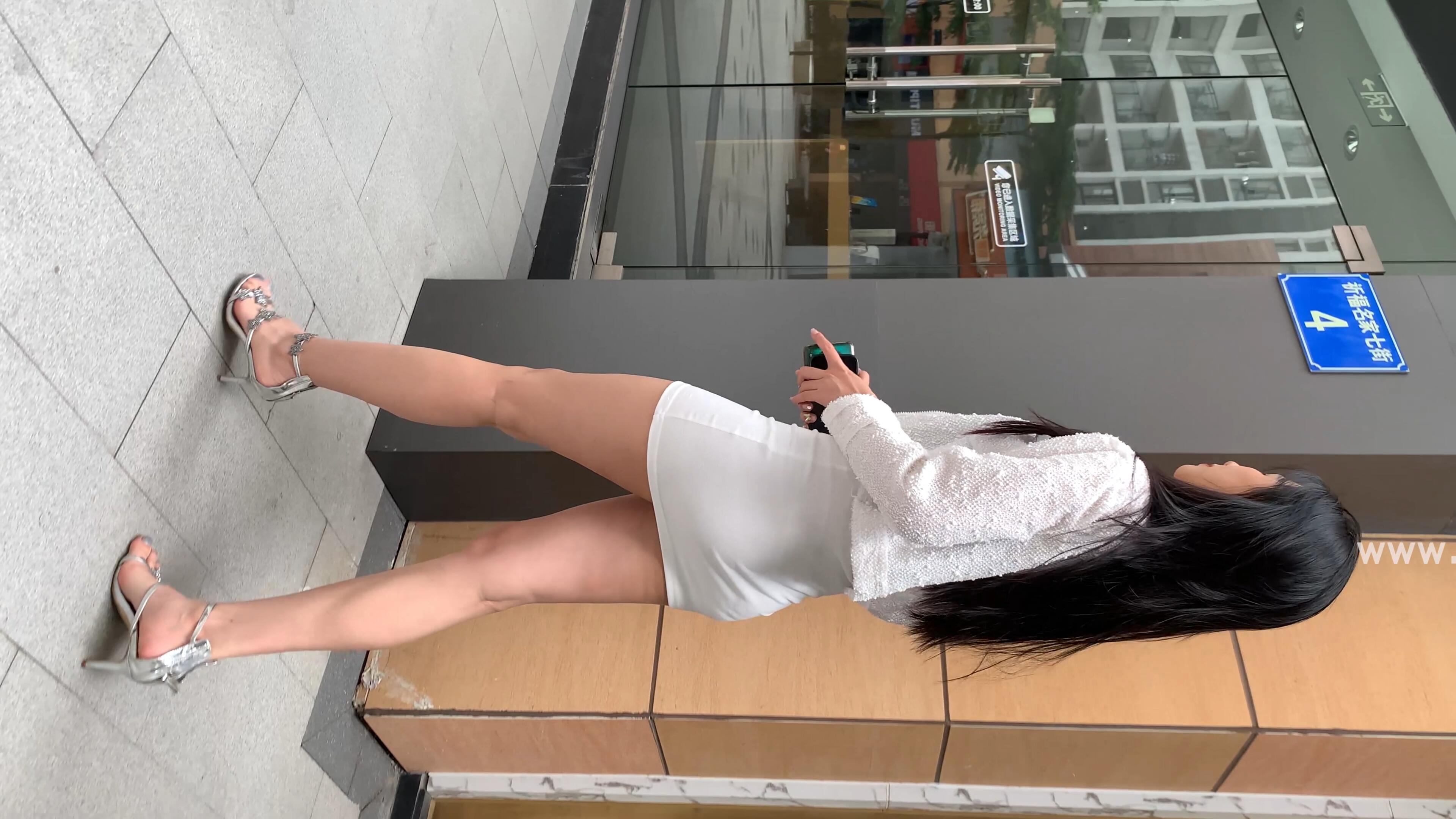 4K街拍 包臀裙
