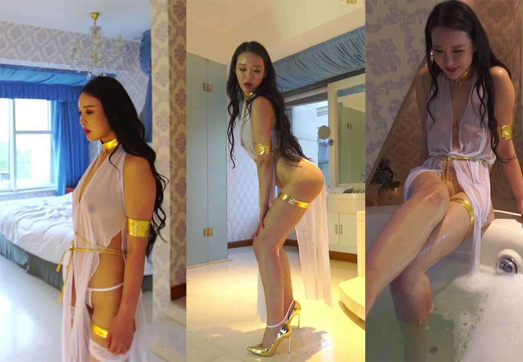 超薄长裙沐浴被咸猪手摸豪乳劲爆诱惑