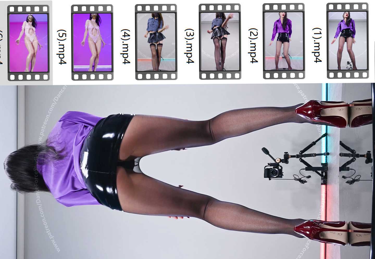 御姐 衬衣JK包臀裙 黑丝高跟激情热舞