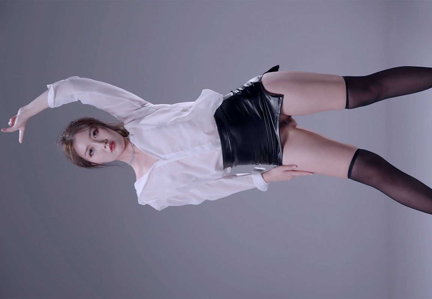 [4K]spop舞团御姐白衬衣无内包臀裙优雅骚舞