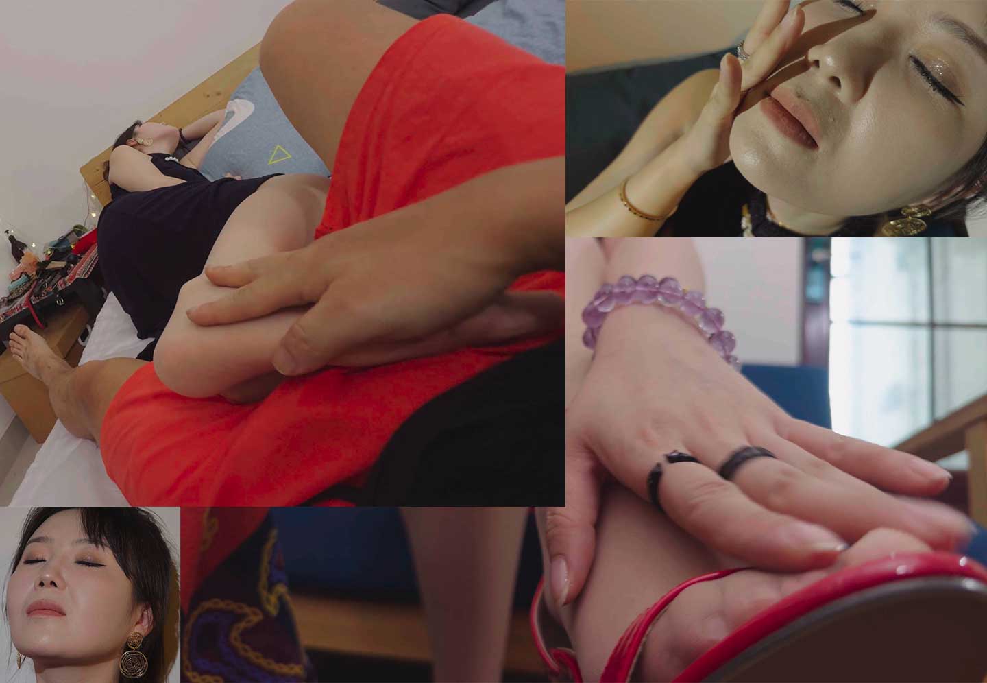 丝语者指尖艺术，触碰着女王的高跟玉足销魂袜享受销魂